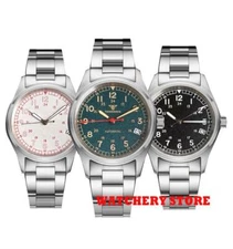 36mm Wristwatch Retro Military Field Diving Mechanical Men Watch NH35A Pilot