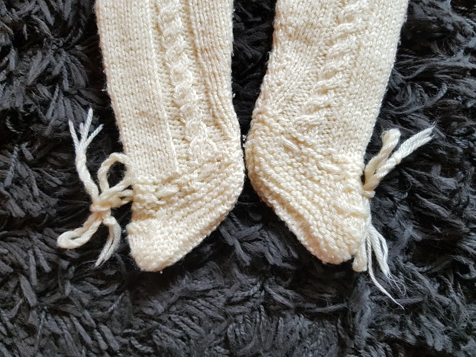 COMBINAISON TRICOT LAINE ENFANT BÉBÉ VINTAGE RÉTRO  - Photo 3/4