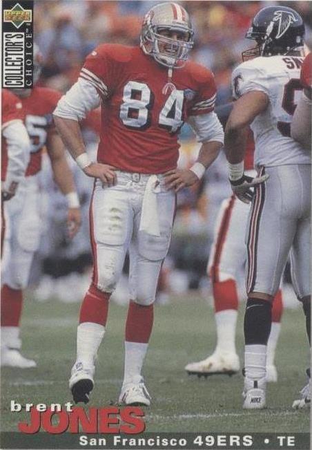 1995 Upper Deck Collector's Choice Brent Jones #106 - 1 of 2