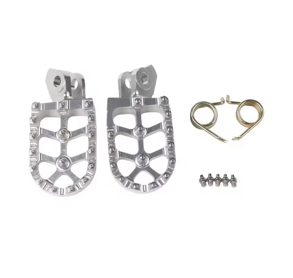 Pedane Poggiapiedi Maggiorate In Ergal Yamaha TT XT 600 NERO GRIGIO ORO - Image 4 of 4