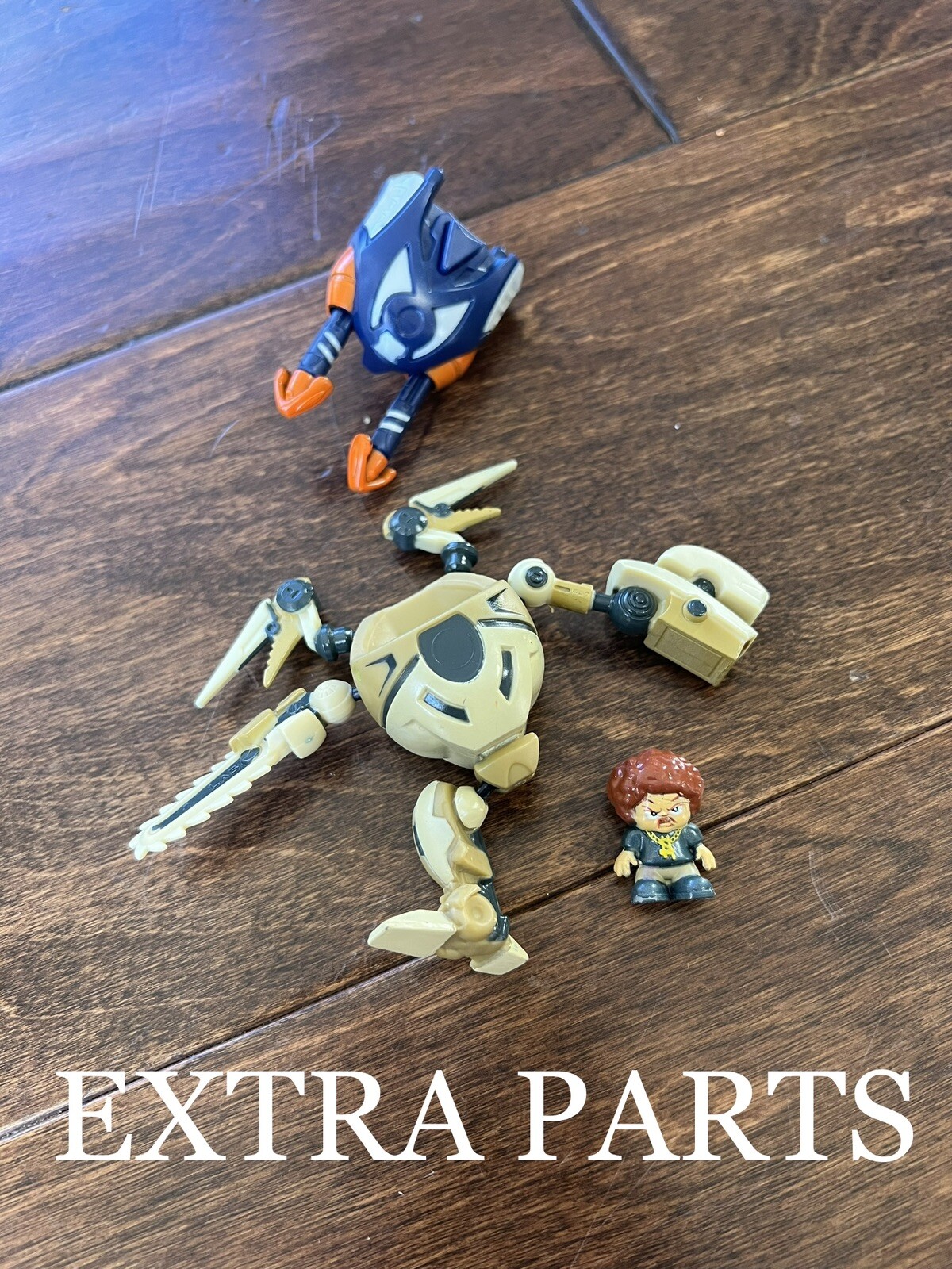 Ready2Robot Interchangeable Mini Robots LOT 4 Figurines + Extra Parts