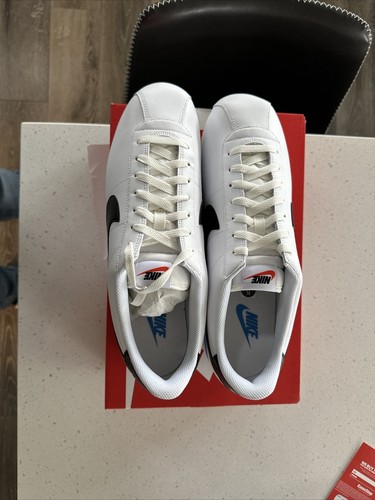 Nike Cortez White Black Blue Men Size 10 DM4044-100 New With Box | eBay