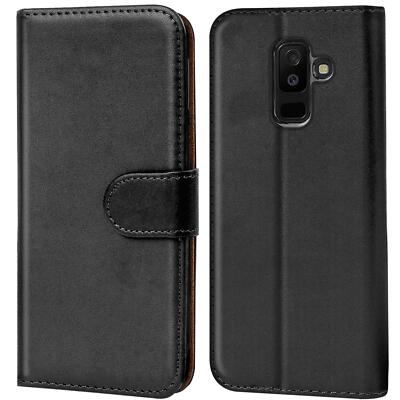 Schutz Hülle Für Samsung Galaxy A6 Plus Handy Klapp Schutz Tasche Book Flip Case