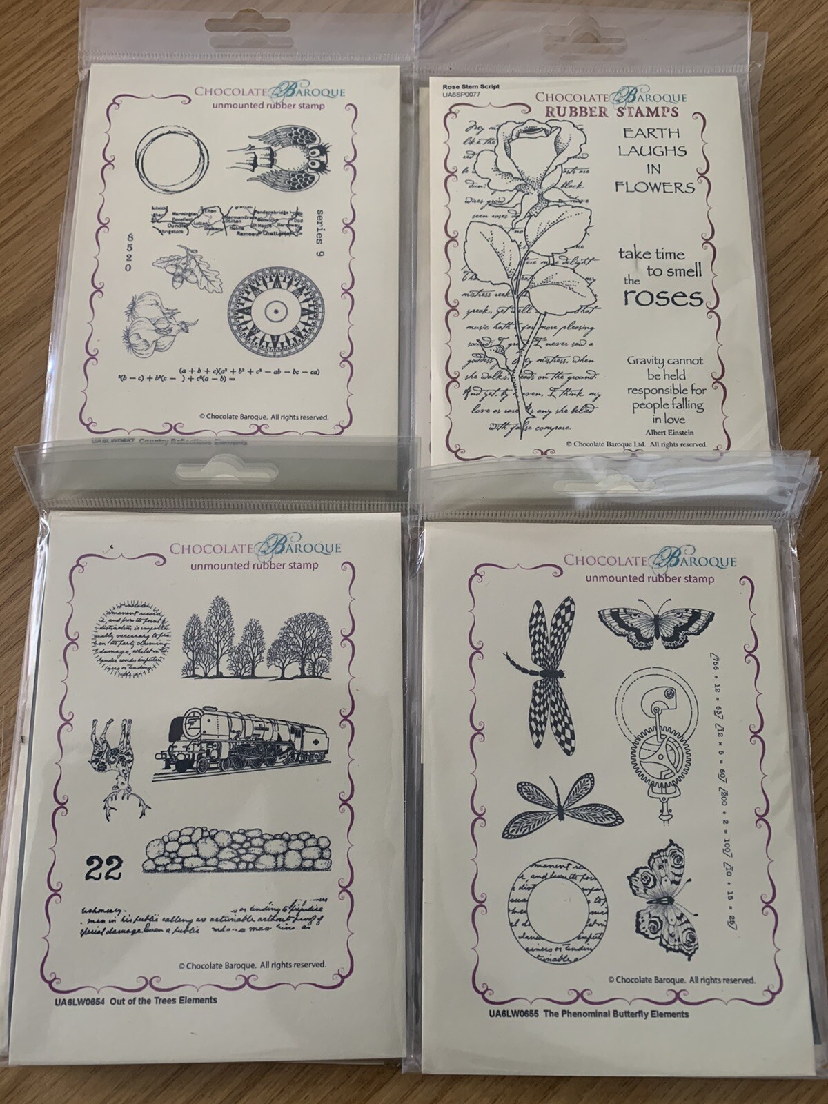 Chocolate Baroque A6 set of 4 BRAND NEW see pics