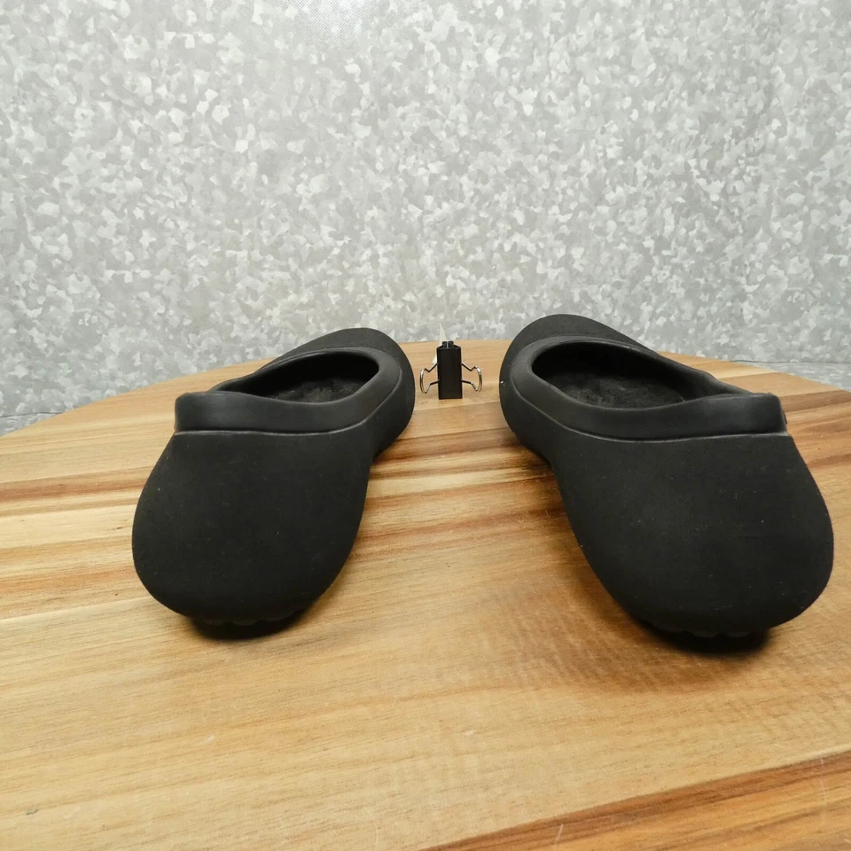 Zapatos Crocs para mujer 8 negros de gamuza sin cordones informales planos forrados de lana cómodos Foto 4 de 4