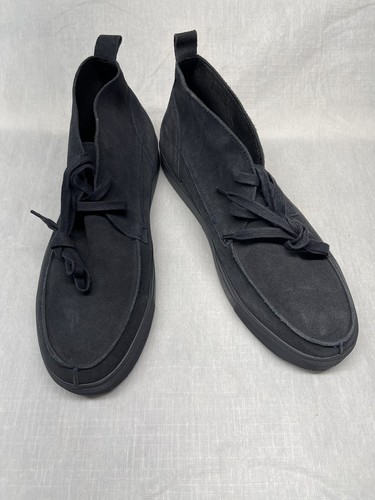 Express Men’s NWOB Navy Blue Suede Leather Chukka Boots Lace Up Size 10
