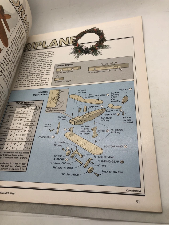 Wood Better Homes & Gardens Magazine December 1989 - Image 3 of 4