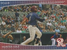 2018 Frisco RoughRiders Hunter Cole RC Rookie Texas Rangers