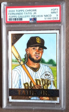 2020 Topps Chrome Fernando Tatis Jr Gallery Preview Card DP-3 PSA Graded 9 Mint