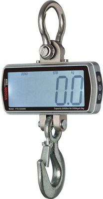 Digital Crane Scale, VTS-CD 2000Lb 1000Kg Heavy Duty Compact Hanging Scale Touch