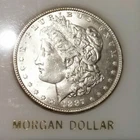 1887  MORGAN SILVER $    UNCIRCULATED ,DECENT COIN  BCS/60