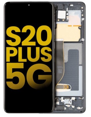 Original Samsung Galaxy S20 PLUS OLED Display Screen +Frame & Fingerprint Sensor