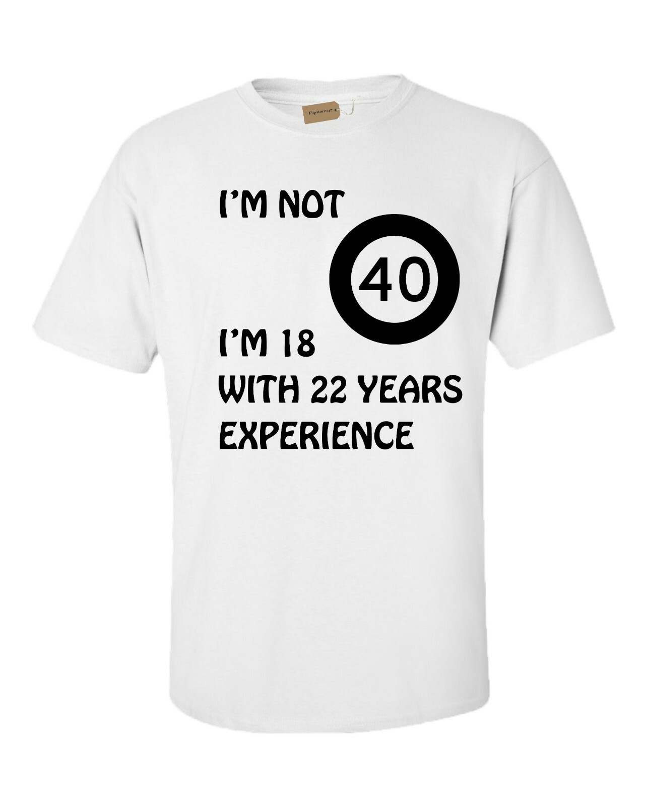 ALTRA Maglietta I'm Not 40 S XXXL Natale Compleanno 40 anni Regalo Divertente Mid life