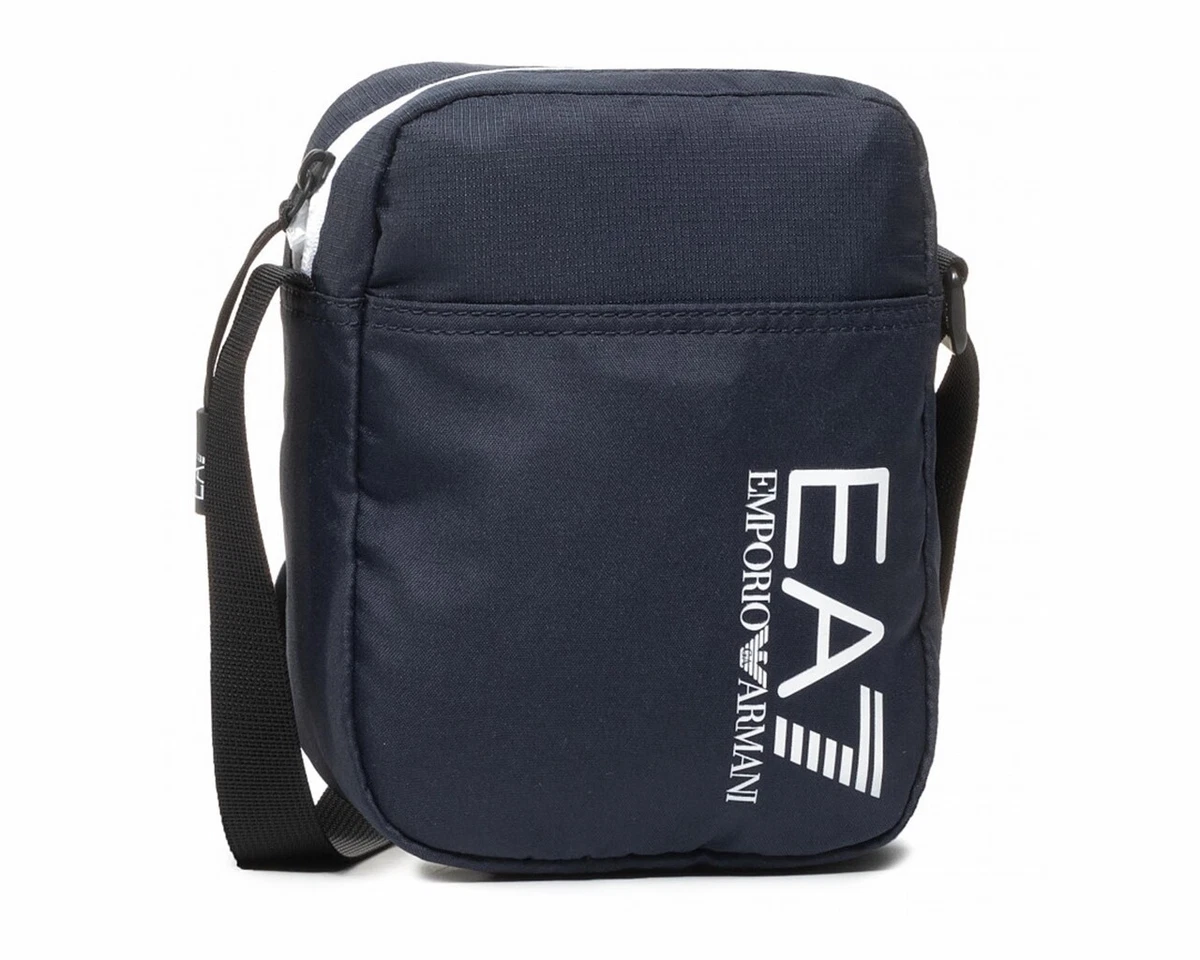 Emporio Armani 275658 CC980 Train Prime EA7 Mens Messenger Crossbody Bag  Blue