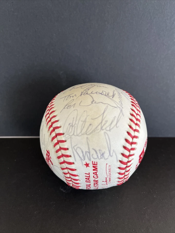 1981 AL All-Star Team Signed Baseball,Brett,Fisk,Winfield PSA/DNA 25 Autos,(B35) - Image 3 of 4