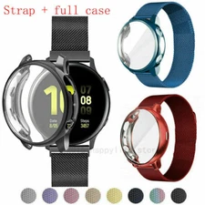 F Samsung Galaxy Watch Active 2 40/44mm Magnetic Milanese Watch Strap + TPU case