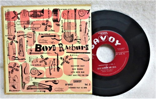 record 45 EP w/Picture Cover Boyd Raeburn Savoy XP-8042 Combined shipping - 第 1/2 張圖片