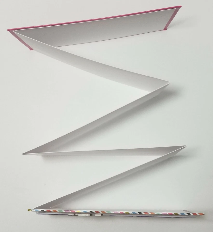 Mini álbum de recortes acordeón princesa rosa en blanco de 6"  Foto 3 de 4