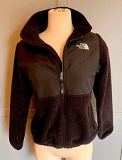 THE NORTH FACE 'Denali' Black Polartec Full Zip Fleece Jacket Youth/Junior Sz. L