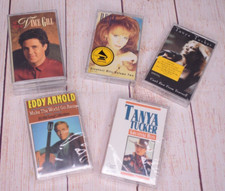 Lot of 6 Cassette Tapes Country Music Vince Gill Tanya Tucker Eddy Arnold Reba