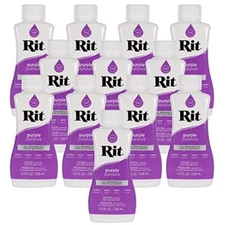 Rit All-Purpose Liquid Dye | 12 Pack | Purple