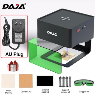 DAJA DJ6 Mini Portable Laser Engraver -DIY Bluetooth CNC Dog Tag, Wood, Leather.