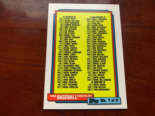 1992 Topps - Complete Your Set - You Pick (1 - 200) - Picture 129 of 198