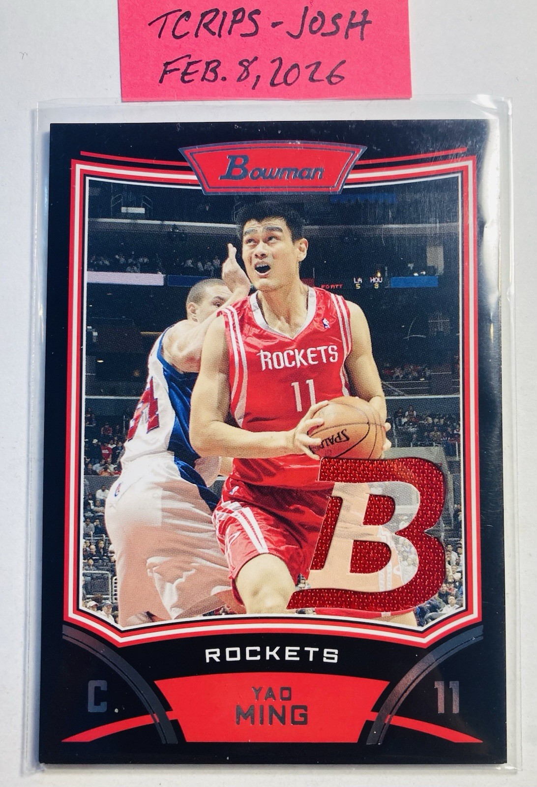 Yao Ming #BR-YM 2007-08 Bowman Basketball Relics