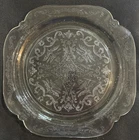 Vintage Federal Glass Madrid Clear Depression Glass Dinner Plates 1930s