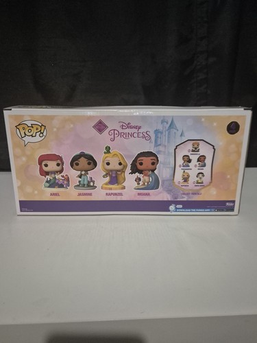 Funko Pop! Disney Princess 4-Pack Ariel, Jasmine, Rapunzel, Moana GITD Gift Idea - Picture 7 of 11