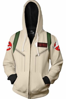Ghost Busters Unisex Cosplay Kapuze Zip Up Hoodie Jacke Sweatshirt Mantel