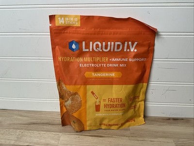 Liquid I.V. Hydration Multiplier + Immune Support, Tangerine, 14 Stick Pack