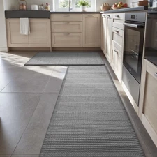 Kitchen Rugs Sets of 2, Anti Fatigue Mats for Kitchen Floor Super Absorbent K...