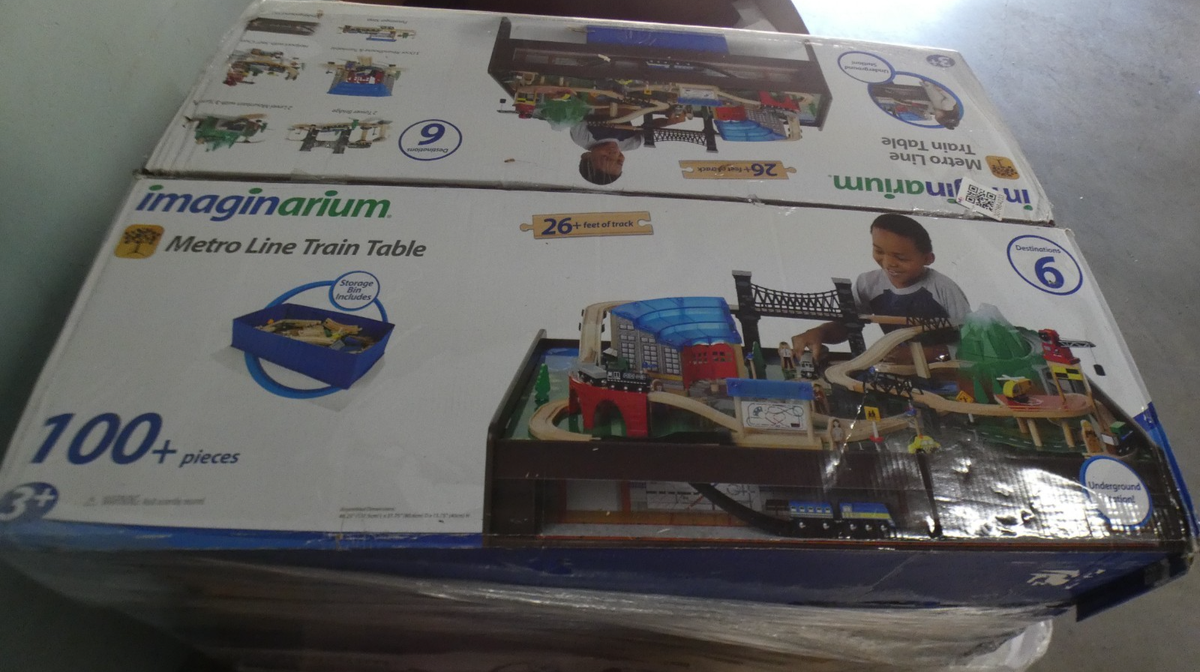 New Imaginarium Metro Line Train Table, for Ages 3-7, 100 Piece