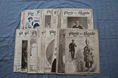 1906 PARIS QUI CHANTE REVUE ILLUSTRATEE MAGAZINE - FRENCH - LOT OF 32 - O 3847