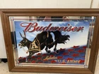 Vintage Budweiser "The U.S. ARMY" Beer Mirror Sign 28x20