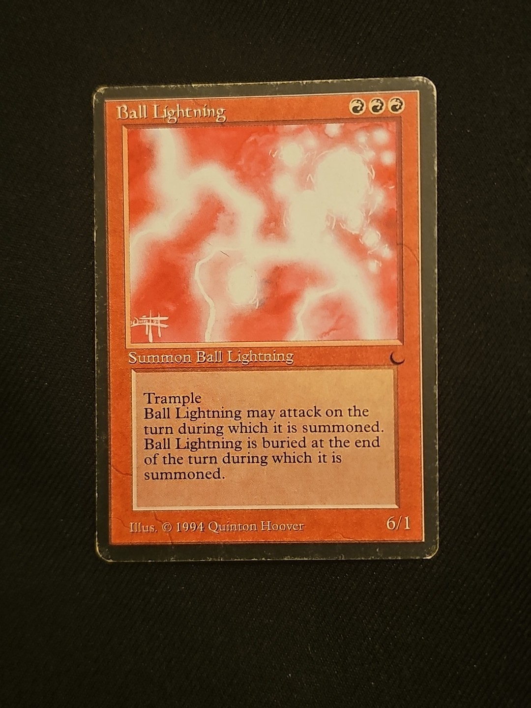 Mtg 🔥 Ball Lightning 🔥 LP The Dark Regular Magic The Gathering
