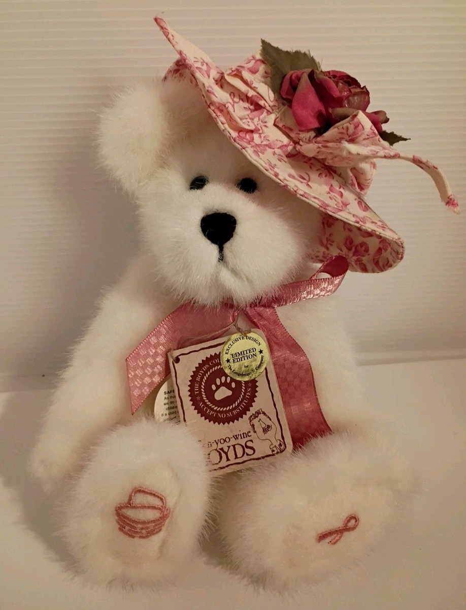 Boyds Bear In Hat Gen Yoo Wine LE Hope L. Bearywell #94636LB