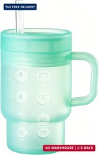 Tumbler Silicone Sippy Cup for Toddler with Straw and Handle, Water Bottle for B