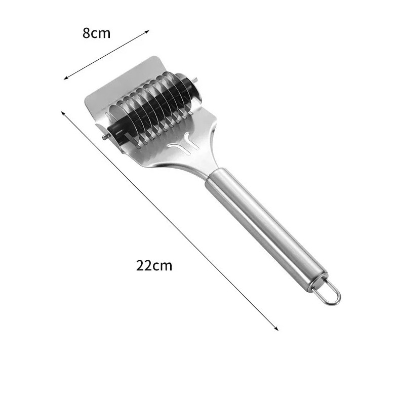 1pcs Stainless Steel Manual Noodle Cutter Pasta Maker Kitchen Cooking Tool - NEW
