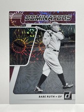 Babe Ruth 2021 Panini Donruss Dominators Pink Fireworks #DOM3 Yankees