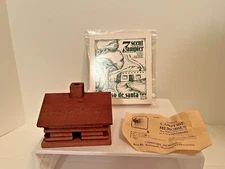 Campfire Memories Log Cabin and Incense Burner Base and 7 Scent Sampler