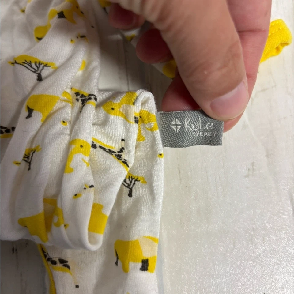 Kyte Bebé Bambú Amarillo Safari Dormitorio Talla Recién Nacido Foto 4 de 4