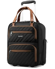 Underseat Carry On Luggage with Wheels, Stylish Lightweight Under Seat Luggag...