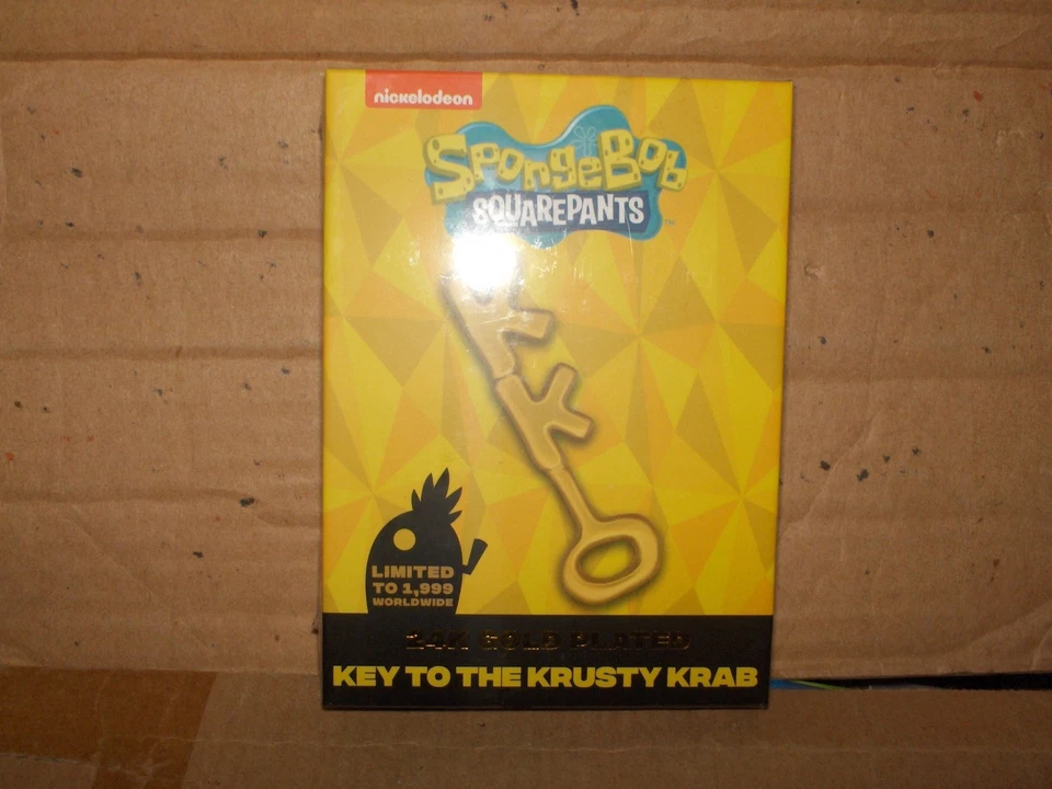 SPONGEBOB Schlüssel Krusty Krab 24 Karat Gold Plated LIMITED EDITION  Neu,OVP - Bild 1 von 1