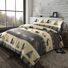 Image of Flannelette (NZ Stag) Duvet Quilt Cover Pillow Case Quilt Cover Bedding Set
