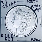 1887 O MORGAN SILVER DOLLAR HI GRADE GENUINE U.S. MINT RARE KEY COIN 8808