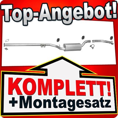 Auspuff für VOLVO C30 1.6 D C30 D2 109 115 PS Auspuffanlage