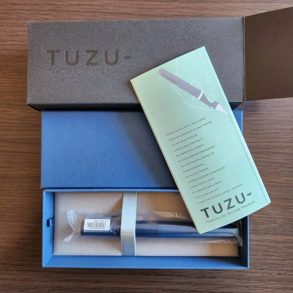 NUEVA Pluma Estilográfica Sailor TUZU AJUST Gunmetal o Metal Azul u Dorado Lujo Japón Foto 2 de 4