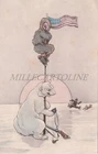 NORTH POLE - Frederick Cook, Polar Bear, American Flag, Postcard